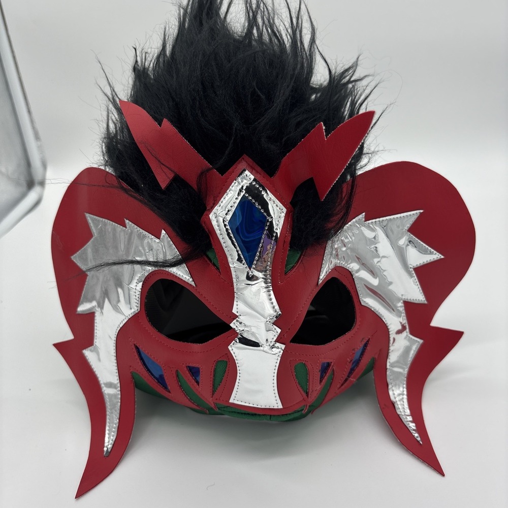 Lucha Libre Dress Up MaskMade With Red Leather. Excellent Used‎ Condition.